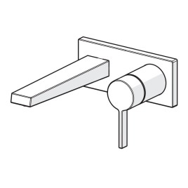 Hansa Loft - Mitigeur de lavabo encastré, chrome 57572183