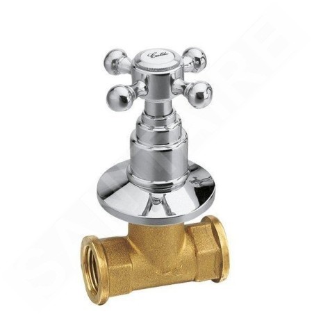 Sapho Antea - Robinet refermable encastré avec corps d'encastrement, froide, chrome 3051C