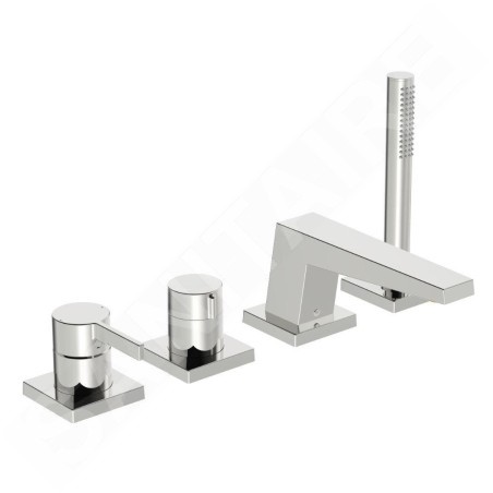 Hansa Loft - Mitigeur pour montage sur bord de baignoire, installation 4 trous, chrome 57752483