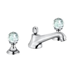 Kludi Adlon - Mitigeur de lavabo avec vidage, installation à 3 trous, chrome 5104605G5