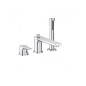 Kludi Zenta SL - Mitigeur pour montage sur bord de baignoire, installation 3 trous, chrome 484480565