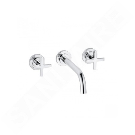 Kludi Nova Fonte - Mitigeur de lavabo encastré, 3 trous, chrome 201440520