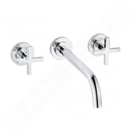 Kludi Nova Fonte - Mitigeur de lavabo encastré, 3 trous, chrome 201460520