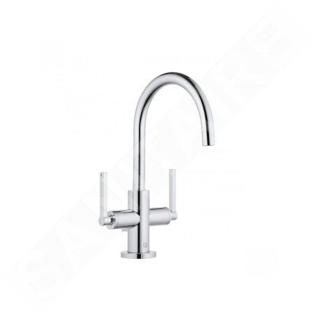 Kludi Nova Fonte - Robinet de lavabo avec vidage et bec orientable, chrome 201180515