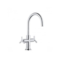 Kludi Nova Fonte - Robinet de lavabo avec vidage et bec orientable, chrome 201180539