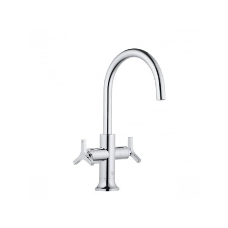 Kludi Nova Fonte - Robinet de lavabo avec vidage et bec orientable, chrome 201180539