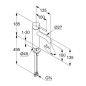 Kludi Bozz - Mitigeur de lavabo, chrome 382820576