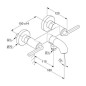 Kludi Nova Fonte - Mitigeur de baignoire, chrome 205400515