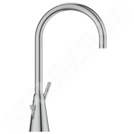Ideal Standard CeraLine - Mitigeur de lavabo avec vidage et bec orientable, chrome BC195AA