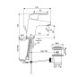Ideal Standard CeraFlex - Mitigeur de lavabo avec vidage, chrome B1838AA
