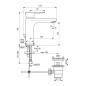 Ideal Standard Cerafine O - Mitigeur de lavabo avec vidage, chrome BC496AA