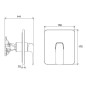 Ravak Flat - Mitigeur FL 066.00CR encastré, chrome X070124