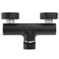 Ideal Standard CeraLine - Robinetterie de douche murale, noir mat BC200U4