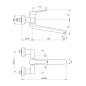 Ideal Standard Ceraplus II - Robinetterie murale de lavabo, chrome BC113AA