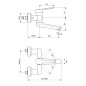 Ideal Standard Ceraplus II - Robinetterie murale de lavabo, chrome BC111AA