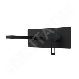Paffoni Ringo - Mitigeur de lavabo encastrée avec corps d’encastrement, noir mat RIN105NO