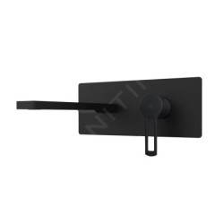 Paffoni Ringo - Mitigeur de lavabo encastrée avec corps d’encastrement, noir mat RIN106NO