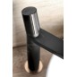 Sapho Soliter - Robinetterie Kaisa pour lavabo, noir/or rose ZT091
