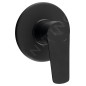 Aqualine Lotta - Mitigeur encastré de lavabo avec corps d'encastrement, 1 sortie, noir mat LT741B