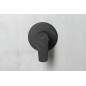 Aqualine Lotta - Mitigeur encastré de lavabo avec corps d'encastrement, 1 sortie, noir mat LT741B