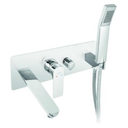 Novaservis Ferro Algeo Square - Robinetterie de baignoire encastrée avec corps, chrome 82220,0