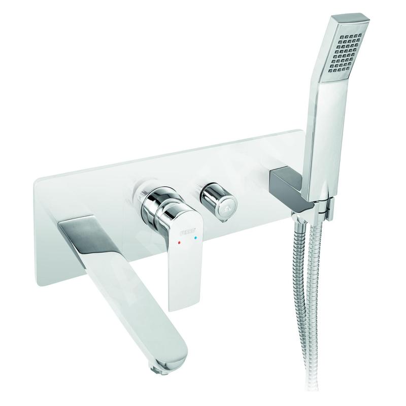 Novaservis Ferro Algeo Square - Robinetterie de baignoire encastrée avec corps, chrome 82220,0 Novaservis Ferro Algeo Square - Robinetterie de baignoire encastrée avec corps, chrome 82220,0
