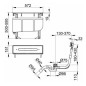 Keuco Accessoires - Corps de montage pour installation 4 trous, garniture de vidage et trop-plein 51130000070