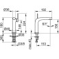 Keuco Edition 400 - Mitigeur de lavabo, chrome 51502010100