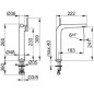 Keuco Edition 400 - Mitigeur de lavabo, chrome 51502010102