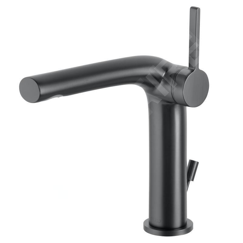 Keuco Edition 400 - Mitigeur de lavabo avec bonde, chrome noir 51502130000