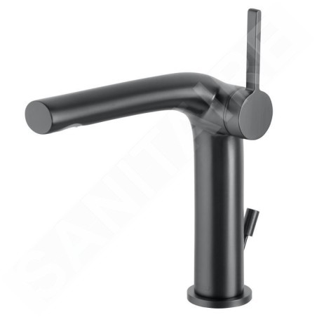 Keuco Edition 400 - Mitigeur de lavabo avec bonde, chrome noir 51502130000