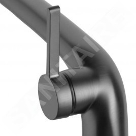 Keuco Edition 400 - Mitigeur de lavabo avec bonde, chrome noir 51502130000