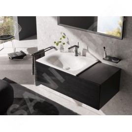 Keuco Edition 400 - Mitigeur de lavabo, chrome noir 51502130100