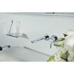 Keuco Edition 400 - Mitigeur de lavabo encastré, installation 2 trous, chrome 51516010200
