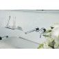 Keuco Edition 400 - Mitigeur de lavabo encastré, installation 2 trous, chrome 51516010200