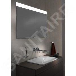 Keuco Edition 400 - Mitigeur de lavabo encastré, installation 2 trous, chrome 51516010202