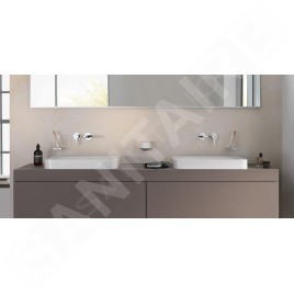 Keuco Edition 400 - Mitigeur de lavabo encastré, installation 2 trous, chrome 51516010202