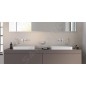 Keuco Edition 400 - Mitigeur de lavabo encastré, installation 2 trous, chrome 51516010202