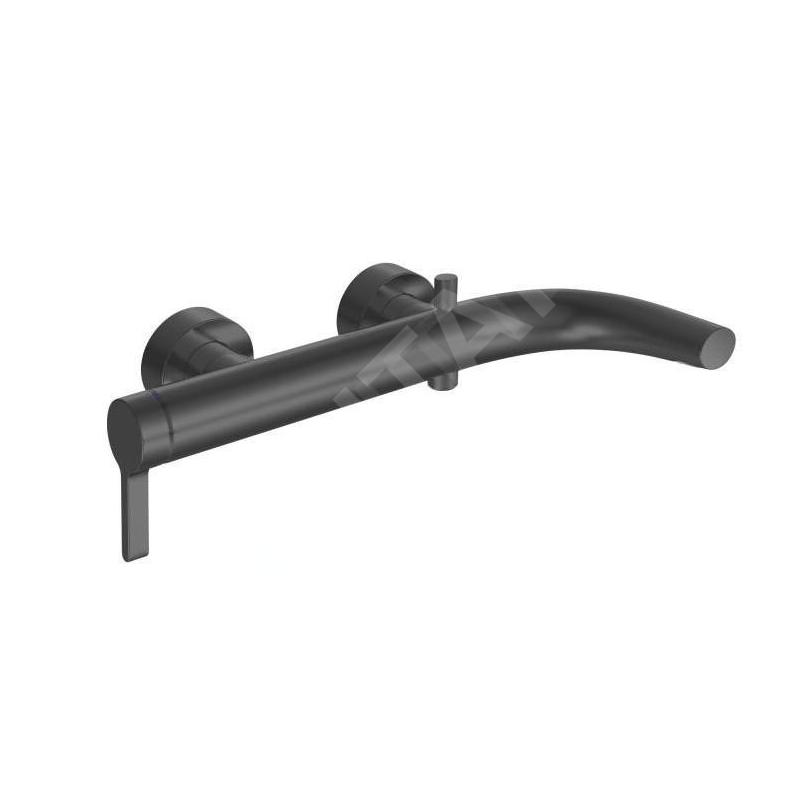 Keuco Edition 400 - Mitigeur de baignoire avec commutation automatique, chrome noir 51520130100