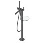 Keuco Edition 400 - Mitigeur de baignoire au sol, chrome noir 51527130100