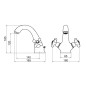 Novaservis Ferro Antica - Mitigeur de lavabo, bronze BAI2BR