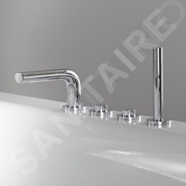 Keuco Edition 400 - Mitigeur au bord de baignoire, installation 4 trous, chrome 51530010200