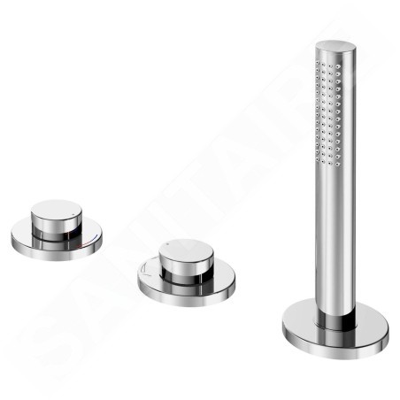 Keuco Edition 400 - Mitigeur au bord de baignoire, installation 3 trous, chrome 51530010500