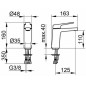 Keuco Collection Moll - Mitigeur de lavabo, chrome 52702010100