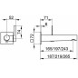 Keuco IXMO - Mitigeur de lavabo encastré, inox 59516072102