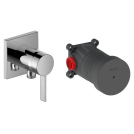 Keuco IXMO - Mitigeur de douche SOLO encastré avec corps d'encastrement, chrome 59552019522
