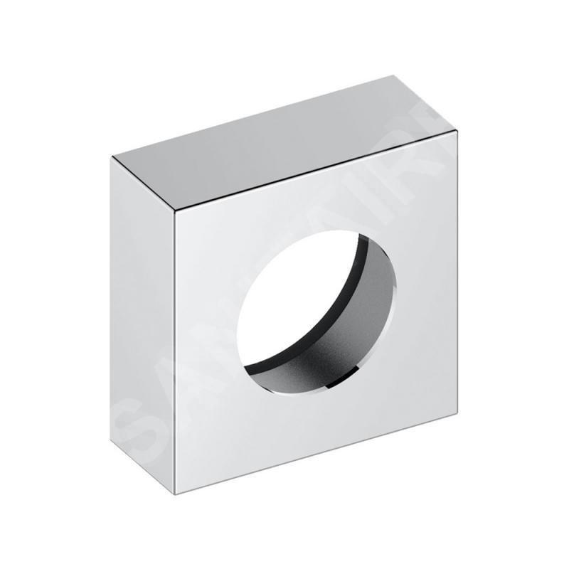 Keuco IXMO - Rosace de rallonge 35 mm, avec indication rouge/bleue, chrome 59551010382