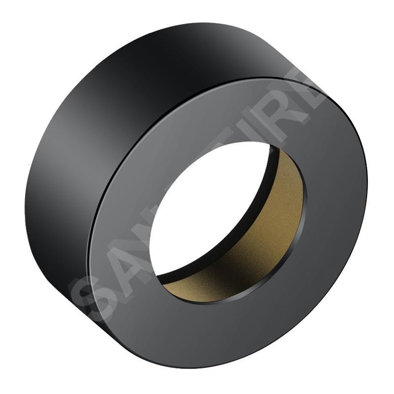 Keuco IXMO - Rosace de rallonge 35 mm, avec indication rouge/bleue, chrome noir 59551130381