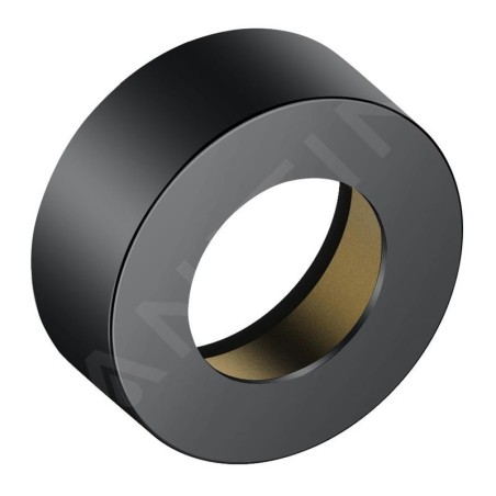 Keuco IXMO - Rosace de rallonge 35 mm, avec indication rouge/bleue, chrome noir 59551130381