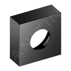Keuco IXMO - Rosace de rallonge 35 mm, avec indication rouge/bleue, chrome noir 59551130382